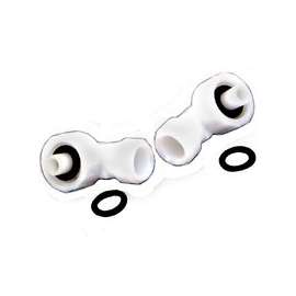 American Hardware P-1218C Hook-Up Kit, 1/2 Male x 1/2 Female, Plastic/Rubber, White