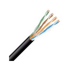 Southwire 57642901 Data Cable, 5e Category Rating, Black Sheath