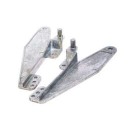 US Hardware WP-8845C Window Hinge Set, Zinc, Mill, 2 Carded