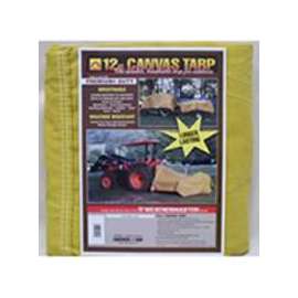 DIZE Weathermaster CB1218D Tarpaulin, 18 ft L, Canvas, Tan