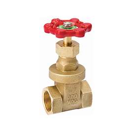 B & K ProLine 100-206NL Gate Valve, 1-1/4 in FPT, Brass