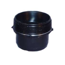 US Hardware RV-331B Sewer Adapter, 3 in ID, Male Thread x Hose, ABS