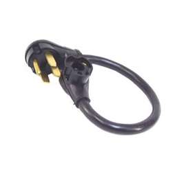 US Hardware RV-346B Adapter, 50 A Female, 30 A Male, 120 V, Female, Male, 10 AWG
