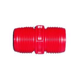 US Hardware RV-380B Hose to Hose Coupler, 3 in ID, Male Thread, Plastic