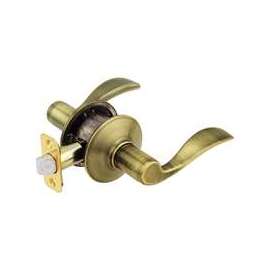 Schlage Accent F10 ACC 609 Passage Lever Lockset, 2 Grade, Zinc, Antique Brass