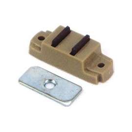 US Hardware WP-9173C Magnetic Door Catch, Plastic/Steel, 1 Carded