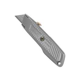 STANLEY 10-079 Utility Knife, 2-7/16 in L x 3 in W Blade, Straight Black/Yellow Handle