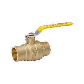 B & K 107-858NL Ball Valve, 2 in Compression, 2 Ports/Ways, Brass