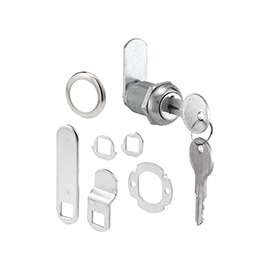Defender Security U 9943KA Cam Lock, Y13 Yale Keyway, Keyed Lock, Stainless Steel, Chrome