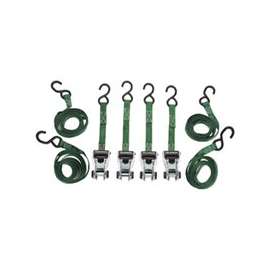 SmartStrap 345 Tie-Down, 500 lb Weight Capacity, 14 ft L, Steel End Fitting, Polyester