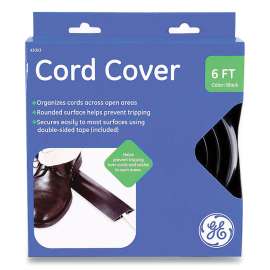 Power Gear Cord Cover, 2.5" x 6 ft, Black
