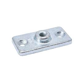 B&K G80-038HC Plate Connector 3/8 in, Malleable Iron, Galvanized