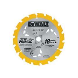 DeWALT DW3192 Saw Blade, 7-1/4 in Dia, Carbide Cutting Edge, 5/8 in Arbor, Carbide