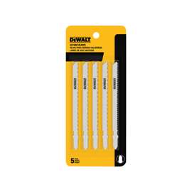 DeWALT DW3753-5 Jig Saw Blade, 6 TPI, Cobalt Steel, Metallic