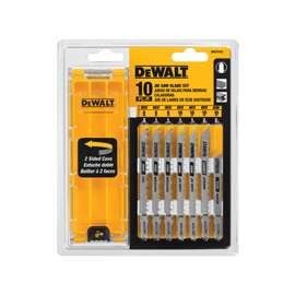 DeWALT DW3741C Jig Saw Blade Kit, HCS, 10-Piece, For Bosch, DeWALT Jig Saws