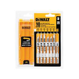 DeWALT DW3744C Jig Saw Blade Kit, HCS, 10-Piece