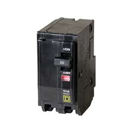 Square D QO QO250CP Miniature Circuit Breaker, 120/240 VAC, 48 VDC, Thermal Magnetic Trip, Plug-In Mounting