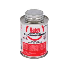 Oatey 30818 Solvent Cement, Milky Clear, 4 oz Can