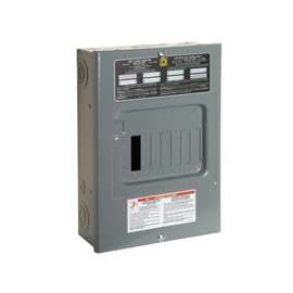 Square D QO QO612L100SCP Load Center, Plug-In Mounting, 100 A, Main Lug Breaker/Load Center, 6-Space
