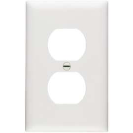 10PK WHT DPLX WallPlate