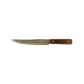 OLD HICKORY 075-8 Fixed Lock Slicing Knife, 12-3/4 in OAL, Brown Handle