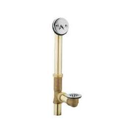 Moen 90410 Tub Drain, Brass, Chrome, For 14 in and 16 in Tubs