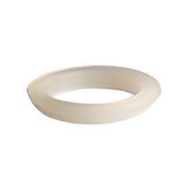 Danco 36662B Beveled Faucet Washer, 1-1/4 in, Slip Joint, Polyethylene, White