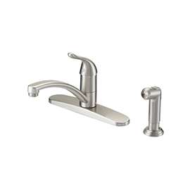 Boston Harbor Kitchen Faucet, 1.75 Gpm At 60 Psi, 8 In Center Distance, 1 Durable Metal Lever Handle