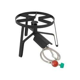 Bayou Classic SP1 Single Jet Cooker with Hose Guard, LPG, 1-Burner, 14 in W, Steel