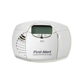 FIRST ALERT CO410 Carbon Monoxide Alarm, 10 ft, (2) AA Batteries