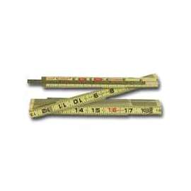 Cresent Lufkin Red End HX46N Wood Rule with Hook, SAE, Wood, 6 ft L, Natural