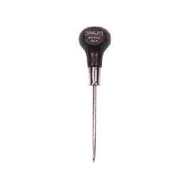 STANLEY 69-122 Scratch Awl, 3-3/8 in L Shank, 3/16 in Dia Shank, Knob Handle, Hardwood Handle