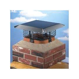 SHELTER SCADJ-L Adjustable Chimney Cap, 19-1/2 x 9-1/4 x 24-1/2 in Fits Duct, Steel