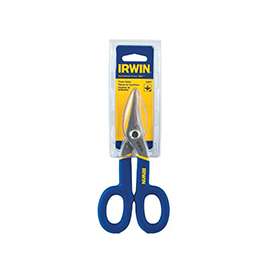 IRWIN 23007 Tinner Snip, 2 in Length of Cut, Steel Blade, Green Handle, 7 in OAL