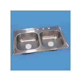 Sterling Southhaven 11401-4-NA Kitchen Sink, 15-1/8 in W, 7 in D Bowl, Stainless Steel