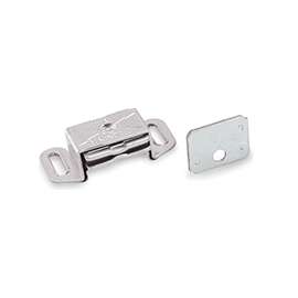 Amerock BP9783AL Magnetic Catch, 2-3/16 in L x 1 in W Catches, Aluminum