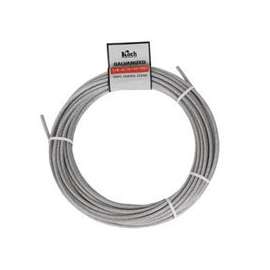 Koch A40124 Aircraft Cable, 340 lb Working Load Limit, 50 ft L, 1/8 in Dia