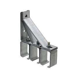 National Hardware N104-554 Triple Box Rail Bracket, Steel, Galvanized