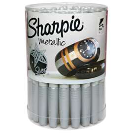 Metallic Permanent Markers, Fine Tip, Silver