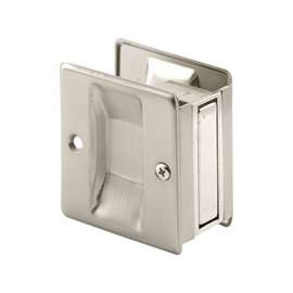 Prime-Line N 7238 Pocket Door Pull, Brass, Satin Nickel