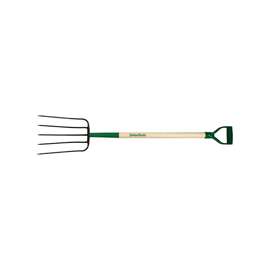 RAZOR-BACK 2827200 Compost Fork, 5-Tine, Steel Tine, Hardwood Handle