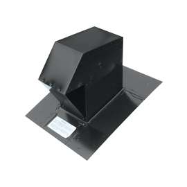 Ventilation Maximum CT-4-N Slope Roof Exhaust Trap, Steel, Galvanized, Black