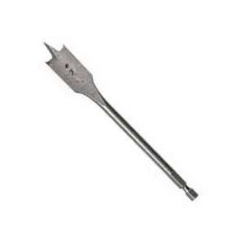 IRWIN 88824 Spade Drill Bit, Flat Flute, Hex Shank, 1/4 in Dia Shank