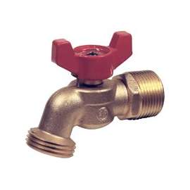 B & K 103-054HN Hose Bibb, 3/4 x 3/4 in MPT x Male Hose, PTFE Softgoods
