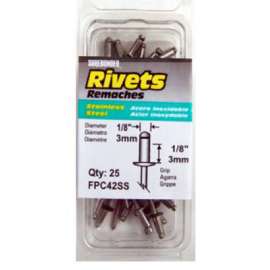 25PK Short SS Rivet