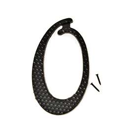 HY-KO DC-5/0 House Number, Character 0, 2-3/4 in W x 4-3/4 in H Character, Black Character