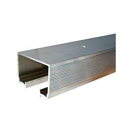 Johnson Hardware 100-0072 Pocket Door Track, 1-25/32 in W, 1-15/64 in H, Aluminum