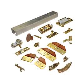 Johnson Hardware 100FD362 Commercial-Grade Panel Hardware Set, For 75 lb Bi-Fold Door