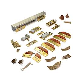 Johnson Hardware 100FD484 Commercial-Grade Panel Hardware Set, For 75 lb Bi-Fold Door