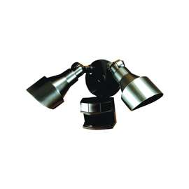 Heath Zenith DualBrite HZ-5597-BZ Security Light, Halogen Lamp, 200 W, 120 V
